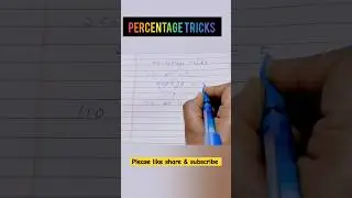 🔥🔥 Percentage magical short tricks 🔥🔥#shorts #maths #math #viral #mathstricks #shortvideo  #trending