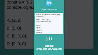 Guess The Answer! #6 #javascript #react #programming #coding #test #mcq #logical #guessing #guess