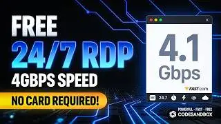 FREE 24/7 RDP with 4Gbps Speed (No Card!) | CodeSandbox Method