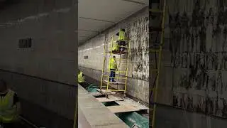 Метро Бибирево демонтаж мрамора 6 день #стройка #ночныеволки #работа #метро