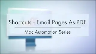 Email Pages Document as PDF using Apple Shortcuts