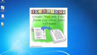 How To Use Create Multiple Files From List (Text File) Software