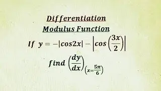 Derivative of modulus function. Trigonometric functions.