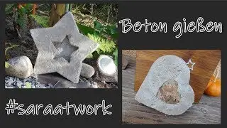 Beton gießen | Betonfiguren günstig selber machen | #saraatwork #spethmanndesign #DIY