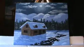 Видео 44 Часть 18. Как рисовать снег. рождество