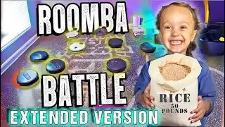 ROOMBA ROBOT VACUUM BATTLE!!