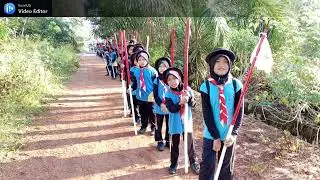 KEGIATAN PRAMUKA  HAIKING SDN 3 SIMPANG RIMBA