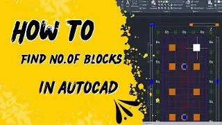 How to find no.of blocks in Autocad in Tamil | Autocad Tips & Tricks in Tamil #civil #design #home