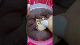 Squishmallows Premium Cloud Slime Dark Brown ASMR Oddly Satisfying  #shorts