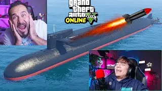 Furkan and I bought a $9 million submarine! I rode a rocket! | GTA5 online free hangout with Furkan