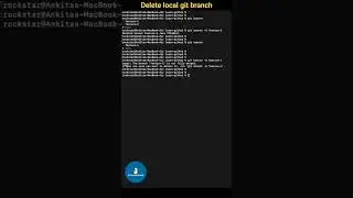 How to Delete git branch local 
