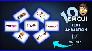 Top 10+emoji🔥alight motion text animation presets | Xml file download