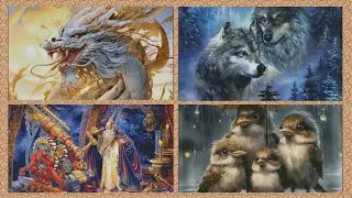 Многоцветная неделя №6: Промоушен от Чеширского кота #вышивка#многоцветнаявышивка#многоцветка