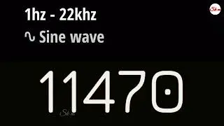 1Hz - 22Khz (Human Audio Spectrum) | ∿ Sine wave | 4k