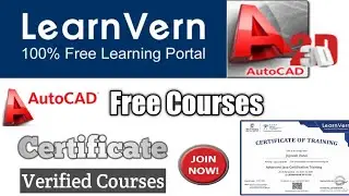 Autocad 2d and 3d online courses|Autocad online Course with certificate|Online free Autocad courses