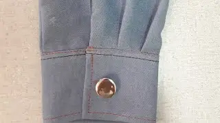Punho de camisa social, como costurar .