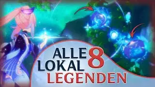 Alle 8 Lokallegenden | Truhen & Errungenschaften | Genshin Impact | deutsch
