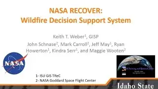 NASA RECOVER Webinar- 24-May-2016