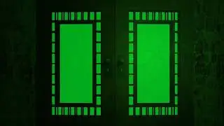 Wooden Door Opening Green Screen | no copyright