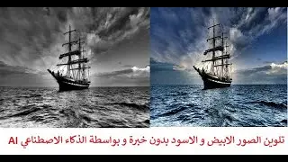 تلوين الصور غير الملونة بدون خبرة و بدون تعلم اي برنامج بواسطة الذكاء الاصطناعي AI