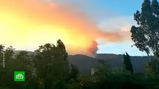 В Крыму полыхает огромный пожар
