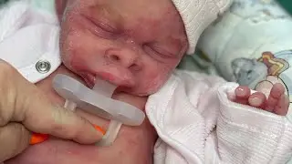 Full body silicone reborn doll by Nadine Dolotova - changing outfits 🤩🤩🤩