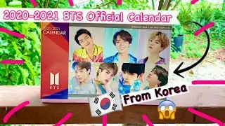 My Sister gave me an Official BTS Calendar