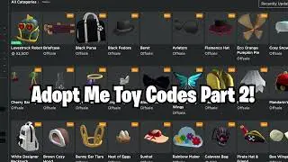 *NEW* Roblox Adopt Me Toy Codes Part 2!