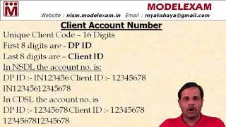 Client Account Number | Client ID in NSDL & CDSL