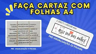 Pôster com  A4 fácil #impression #a4 #cartaz #poster