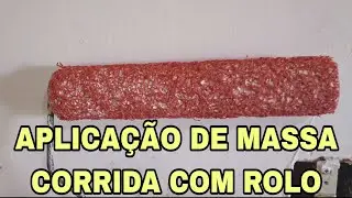 Dica de aplicação de MASSA CORRIDA com ROLO