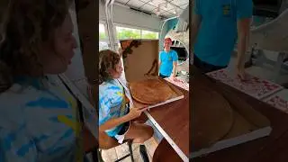 Pranking my sister with an UPSIDE DOWN Pizza!!