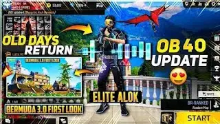 OB40 - Finally advance server updateconfirm😮Alok AbilityNew Sonia Character and Elite Alok Ability