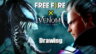 how to draw venom |free fire x venom | hayato drawing | drawing venom | free fire hayato drawing