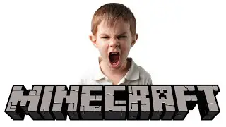 Kid rages at Minecraft
