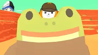 【Frog Detective 1】detective frog and detective dog, AN UNBEATABLE DUO