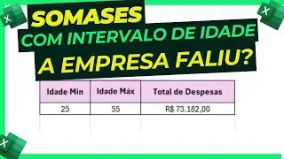 Somar com intervalo de idade no excel -  A FÓRMULA SECRETA