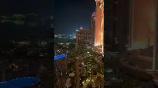 Night view in Atlantis the palm #atlantis #dxb #dubai #dubailife #hot #sea
