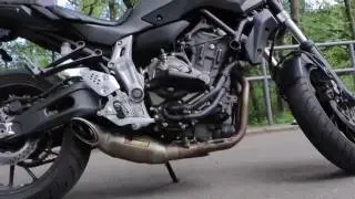 Yamaha MT-07 Beschleunigung (Acceleration) 0-100 km/h 48Ps vs 75PS / Arapovic / Drohne