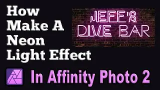 How to make a Neon Light effect in Affinity Photo