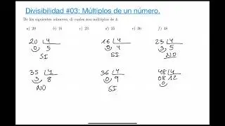 Divisibilidad #03: Múltiplos de un número