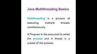 Java Multithreading Basics