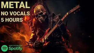 NO AI MUSIC // 5 Hours of Melodic Metal - No Vocals // New and classic songs // Perfect for Gaming