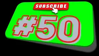 #50 Subscribe Button Green Screen | No Copyright | Free to Use | Million Dollar Resources