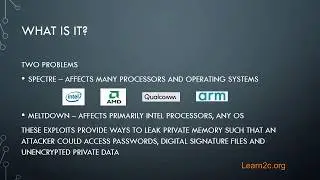 The "Intel CPU" Exploit a.k.a. SPECTRE, MELTDOWN security exploits