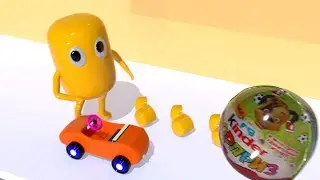 KINDER SURPRISE видео для детей про живые киндеры. ЖИВАЯ капсула и танцующие киндеры.