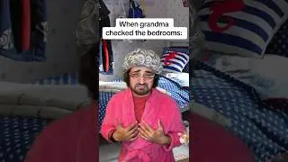 When Grandma checked the bedrooms ✅ #comedy #shorts