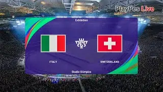PES 2021 - ITALY vs SWITZERLAND - Full Match & Goals - Gameplay PC