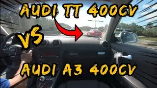 Audi TT 400cv vs Audi A3 Sport 335whp. Qual andou mais??