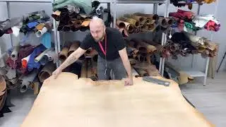 Чепрак РД, тиснение под крокодила, 4.0 мм, цвет Naturale, Италия